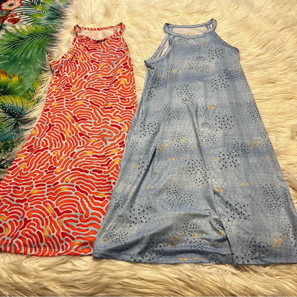 Guy Harvey Coral and Sky Blue Mini Dresses
